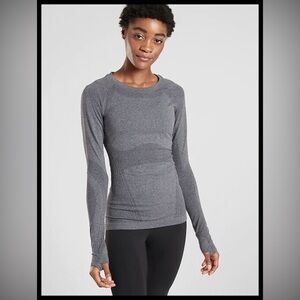 Athleta Long Monument Seamless Long Sleeve Top  (Large)